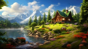 河边小屋