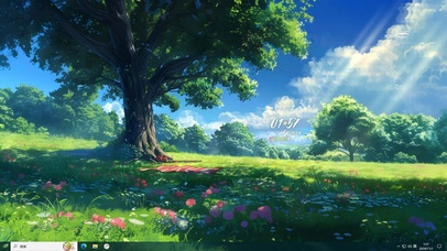 清新绿色护眼森林