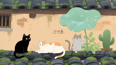 屋檐猫咪