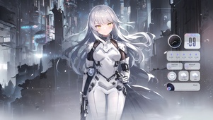 白色战衣少女