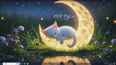 睡在月亮上的猫（2）