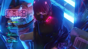4K赛博朋克美女