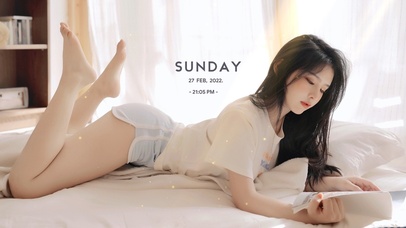 唯美清纯学习小姐姐