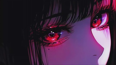 Anime girl eyes
