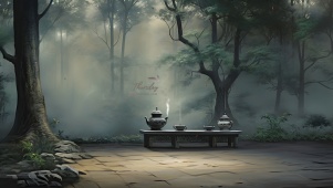 雅致古风竹林