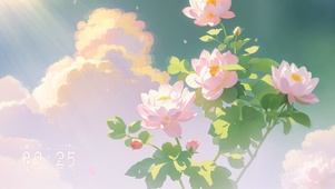 4K 花影摇曳