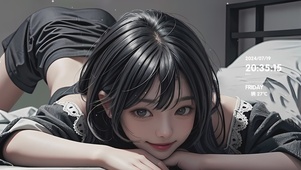 趴着看你