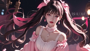 小清新双马尾可爱女生