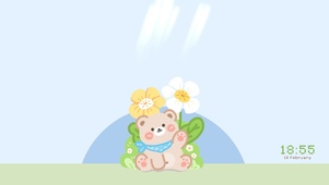 太阳花小熊