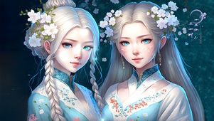 森系古风姐妹