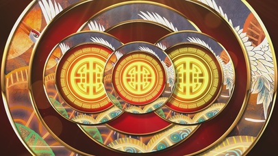 中国风唯美圆环