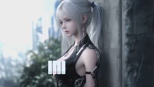 白发机甲少女