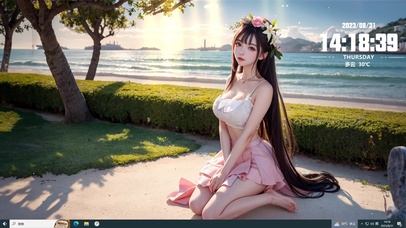 黑长直美丽花仙子