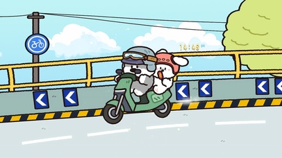 骑上心爱的摩托车