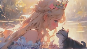  猫咪和少女（非主题）