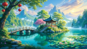 唯美的园林