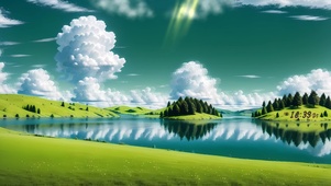 湖畔美景