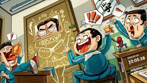 看到老师后的你