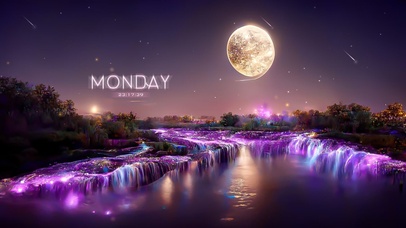 唯美治愈星河瀑布