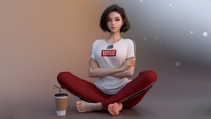 T恤美女