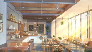 唯美治愈午后阳光咖啡屋