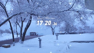 下雪的街道