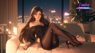 月华悄在她影里驻足