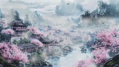 古风山水AI壁纸