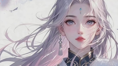 古风动漫清冷女神