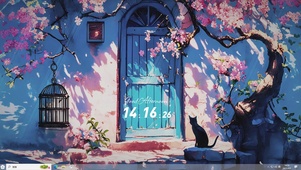 宫崎骏AI樱花小屋-桌面主题