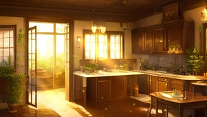 温馨阳光厨房