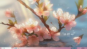樱花散落