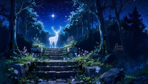 夜晚精灵小鹿