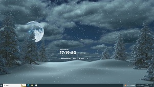 雪中杉主题