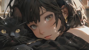 少女与猫
