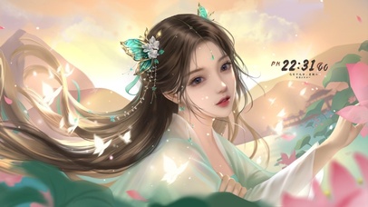 4K唯美清纯古风美女