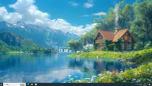 幽静林中小屋