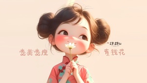 可爱文艺小女孩