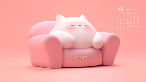沙发上的猫咪