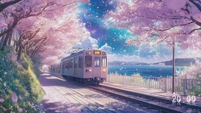 开往春天的樱花火车