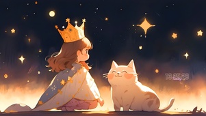 皇冠少女猫咪