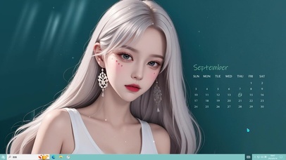 纯欲系白发美女