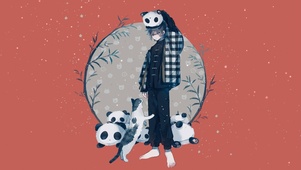 可爱呆萌男孩