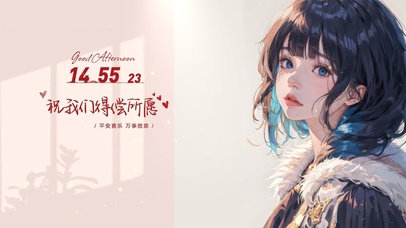 治愈超萌短发女孩