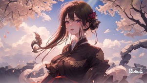 动漫樱花女孩