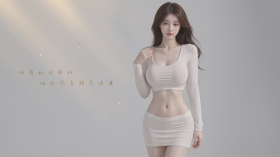 文字控小清新美女