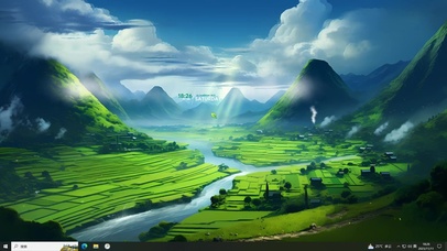  护眼 云雾缥缈的山野