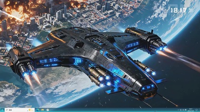 开着巨型轨道轰炸机炸着小日本