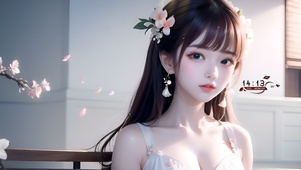 4k桃花女孩