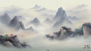 中国风水墨画
